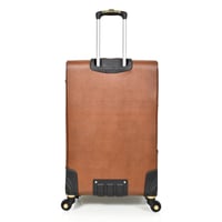 مورانو طقم شنطة سفر جلد اربع قطع بني فاتح