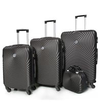 مورانو طقم شنط سفر فايبر ثلاث قطع مع شنطة مكياج بت...