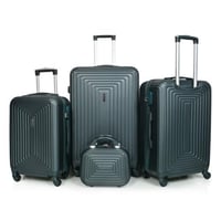 مورانو طقم شنط سفر فايبر 4 قطع أخضر