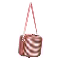 طقم شنط سفر مورانو 4 قطع بتصميم أسطواني جديد روز ق...