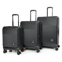 مورانو طقم شنط سفر لون روز قولد مكون من 3 حقائب أس...