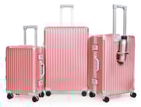 مورانو طقم شنط سفر المنيوم و فايبر ثلاثة قطع تصميم...