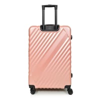 مورانو طقم شنط سفر فايبر لون روز قولد مكون من 3 حق...