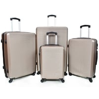 مورانو طقم شنط سفر 4 قطع فايبر بشكل مموج حديث الطر...