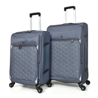 مورانو طقم شنط سفر قماش ثلاثة قطع رمادي