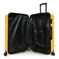 مورانو طقم شنط سفر فايبر لون أصفر قولد مكون من 3 ح...