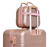 طقم شنط سفر مورانو فايبر 4 قطع روز قولد