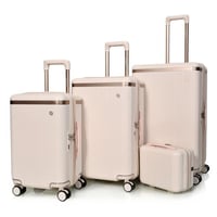 مورانو سبشل طقم شنط سفر فايبر اربع قطع وردي