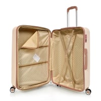 مورانو طقم شنط سفر فايبر اربع قطع روز جولد