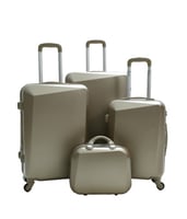 حقايب سفر من 5 قطع لون ذهبي