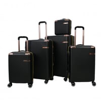 طقم شنط سفر مورانو فايبر من 4 قطع مع شنطة مكياج تص...