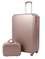 مورانو طقم شنط سفر فايبر من 5 قطع روز قولد