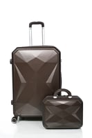 طقم شنط سفر من مورانو 4 قطع مع شنط مكياج بتصميم هن...