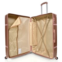 طقم شنط سفر كلاسيك مورانو من7 قطع فايبر و جلد فاخر...