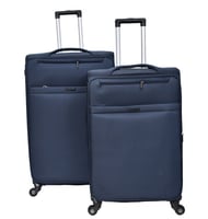 طقم حقائب سفر ماركة مورانو قماش ريشة 4 قطع مقاس 32...