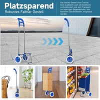 عربة تسوق ورحلات من مورانو 20 بوصة أزرق