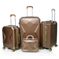 طقم شنط سفر من مورانو 4 قطع مع شنط مكياج بتصميم هن...