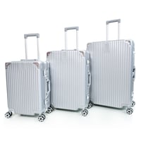 طقم شنط سفر الومنيوم مورانو ثلاثة قطع تصميم أنيق و...