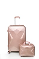 طقم شنط سفر من مورانو 4 قطع مع شنط مكياج بتصميم هن...