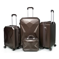 طقم شنط سفر من مورانو 4 قطع مع شنط مكياج بتصميم هن...