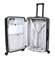 مورانو طقم شنط سفر مكون من قطعتين رمادي غامق فايبر