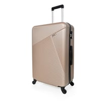 ويفز طقم شنط سفر 3 قطع فايبر فاخر مخطط عصري قولدن