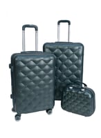 مورانو طقم شنط سفر فايبر متكامل من 4 قطع مع شنط مك...