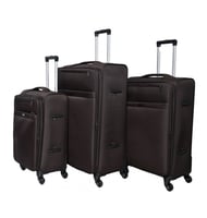 طقم حقائب سفر ماركة مورانو قماش ريشة 4 قطع مقاس 32...