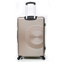 طقم شنط سفر 3 قطع من مورانو بتصميم دائري ذهبي مموج