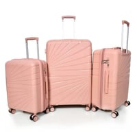 طقم شنط سفر مورانو 3 قطع PP بولي بروبلين غير قابلة...