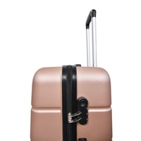 طقم شنط سفر فايبر مورانو ثلاث قطع لون روز قولد