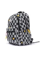 شنطة ظهر مدرسية من القماش على شكل مربعات فريد