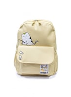 شنطة ظهر مدرسية من القماش رسمه قطه