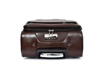 مورانو شنط سفر جلد مخصصة لكبينة الطائرة مقاس 16 ان...