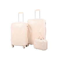 طقم شنط سفر من مورانو 4 قطع مع شنط مكياج بتصميم هن...