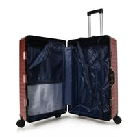 مورانو طقم شنط سفر المنيوم ثلاثة قطع تصميم أنيق وم...