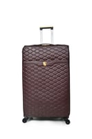 شنطة سفر جلد فاخر من مورانو مقاس 32 أنش كوفي طقم ا...