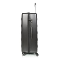 مورانو طقم شنط سفر فايبر بسحاب توسعة 6 قطع رمادي