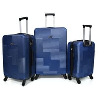 طقم شنط سفر من ويفز 3 قطع فايبر عصري أزرق