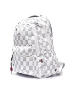 شنطة ظهر مدرسية من القماش على شكل مربعات فريد