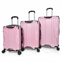 طقم شنط سفر مورانو فايبر بتصميم معينات احادية قوية...