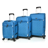 مورانو طقم شنط سفر قماش ثلاثة قطع أزرق