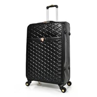 مورانو طقم شنطة سفر جلد اربع قطع أسود