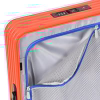 مورانو شنط سفر فايبر 20 انش بجيب أمامي أبيض و برتق...