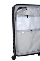 مورانو طقم شنط سفر مكون من قطعتين رمادي غامق فايبر