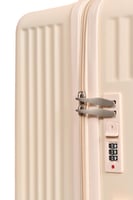 مورانو طقم شنط سفر فايب يد عريض ثلاثة قطع لون بيج