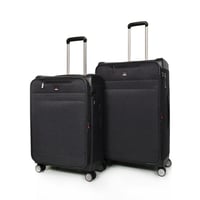 مورانو طقم شنط سفر قماش ثلاثة قطع أسود