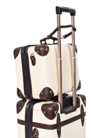 طقم شنط سفر كلاسيك جلد بلكامل مورانو اربع قطع بيج...