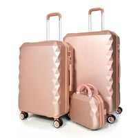 مورانو طقم شنط سفر فايبر 4 قطع روز