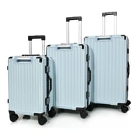 مورانو طقم شنط سفر المنيوم ثلاثة قطع تصميم أنيق وم...